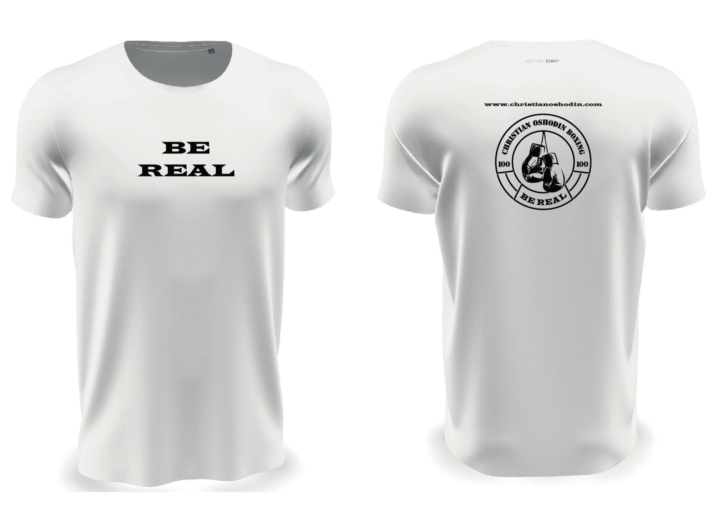 BE REAL The perfect fitted T-shirt for training and sparring.