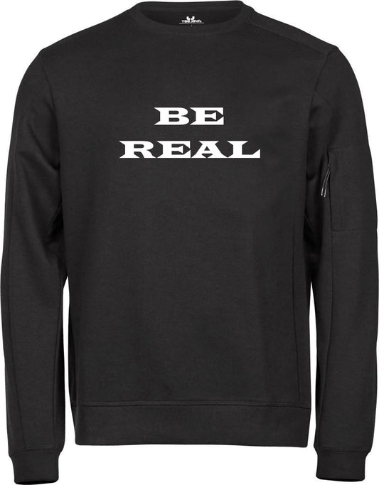 BE REAL Casual & Jog-Ready Sweatshirt with Secure Key Pocket